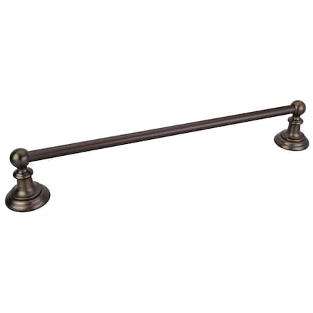 Fairview Brushed Oil Rubbed Bronze 18 Single Towel Bar - Contractor Packed 2PK